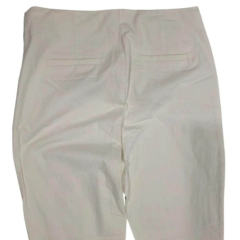 ATOIR Cotton Blend Wide Leg Split‎ Hem Trousers Off White Size 10 Womens